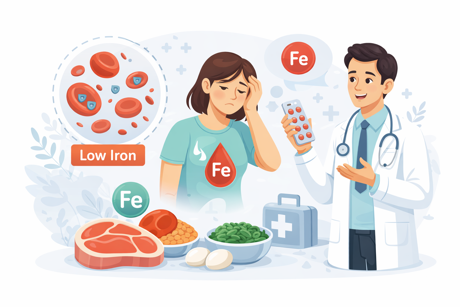 Iron Deficiency Study Graphics Iron Deficiency: Recognizing the Symptoms Early - Wellogue